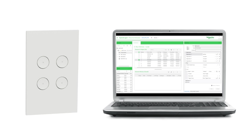 Wall plate and a laptop