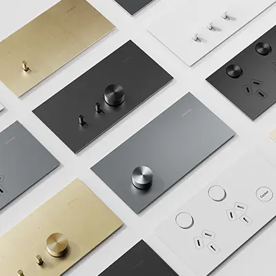 Clipsal Solis™ Collection luxury premium switches and sockets.