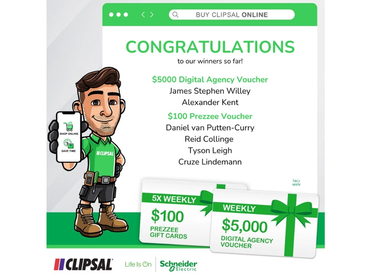Clipsal online winners