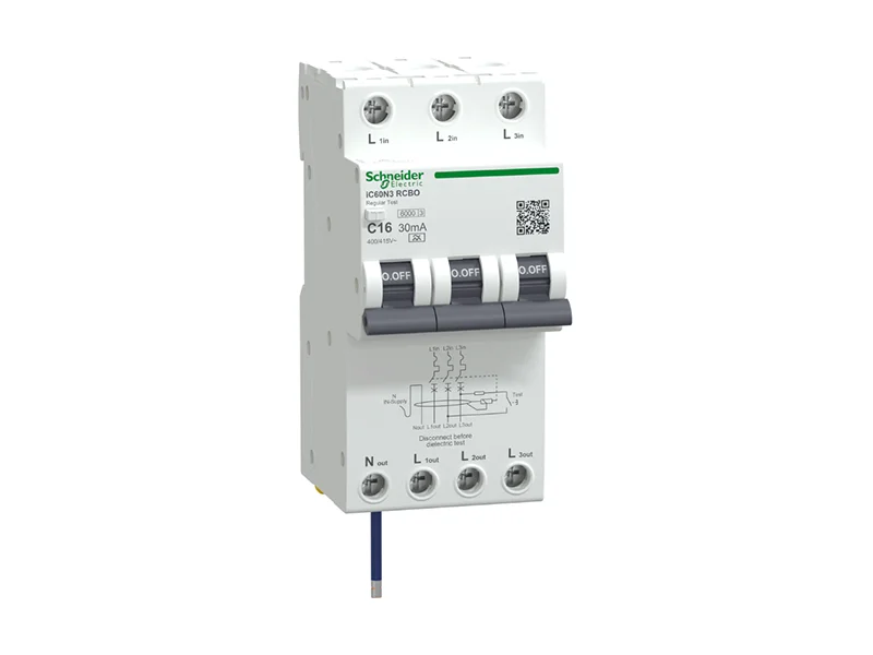 Acti9 iC60N3 3P+Ns RCBOs
