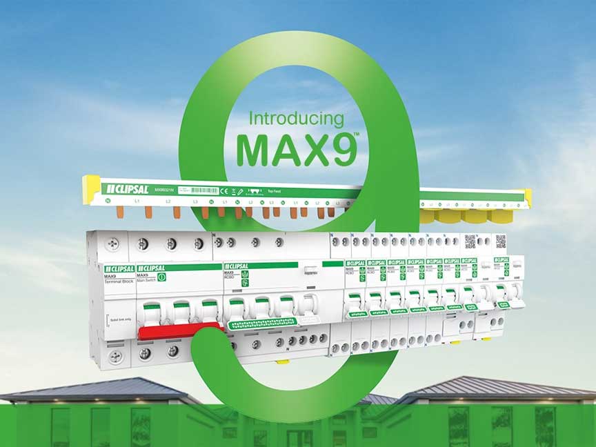 mcbell様m MAX9 Miniature Circuit-Breaker (MCB) 3P, 25A, C Curve, 6000A, 415V