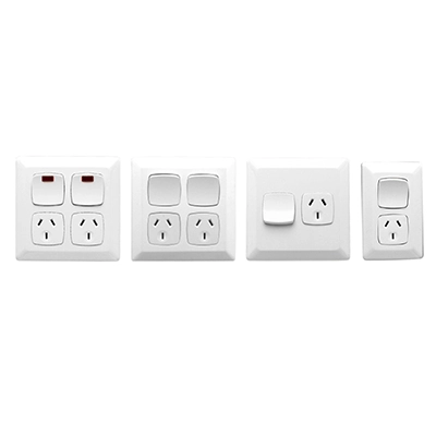 Clipsal Prestige Series switches and sockets.