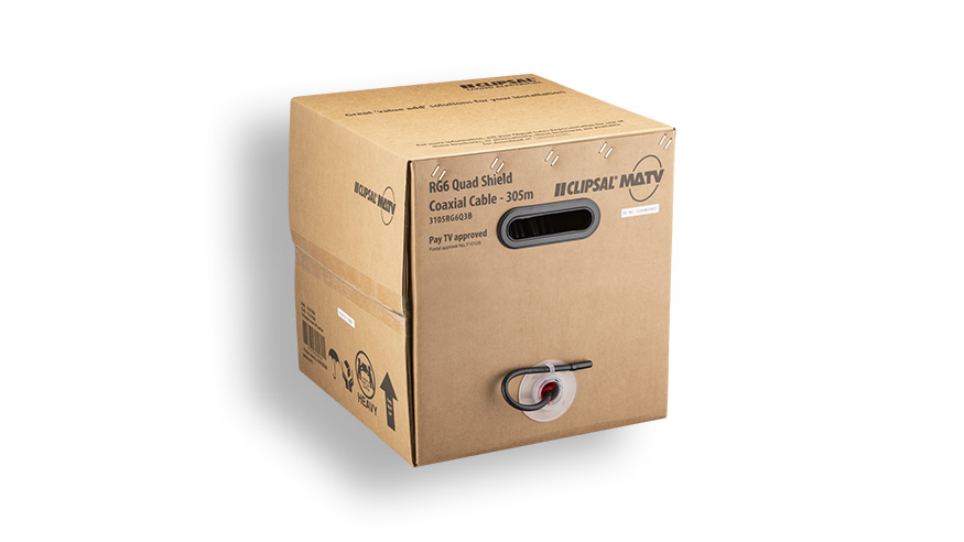 MATV Coaxial Cable offer and Coaxial connectors box packaging