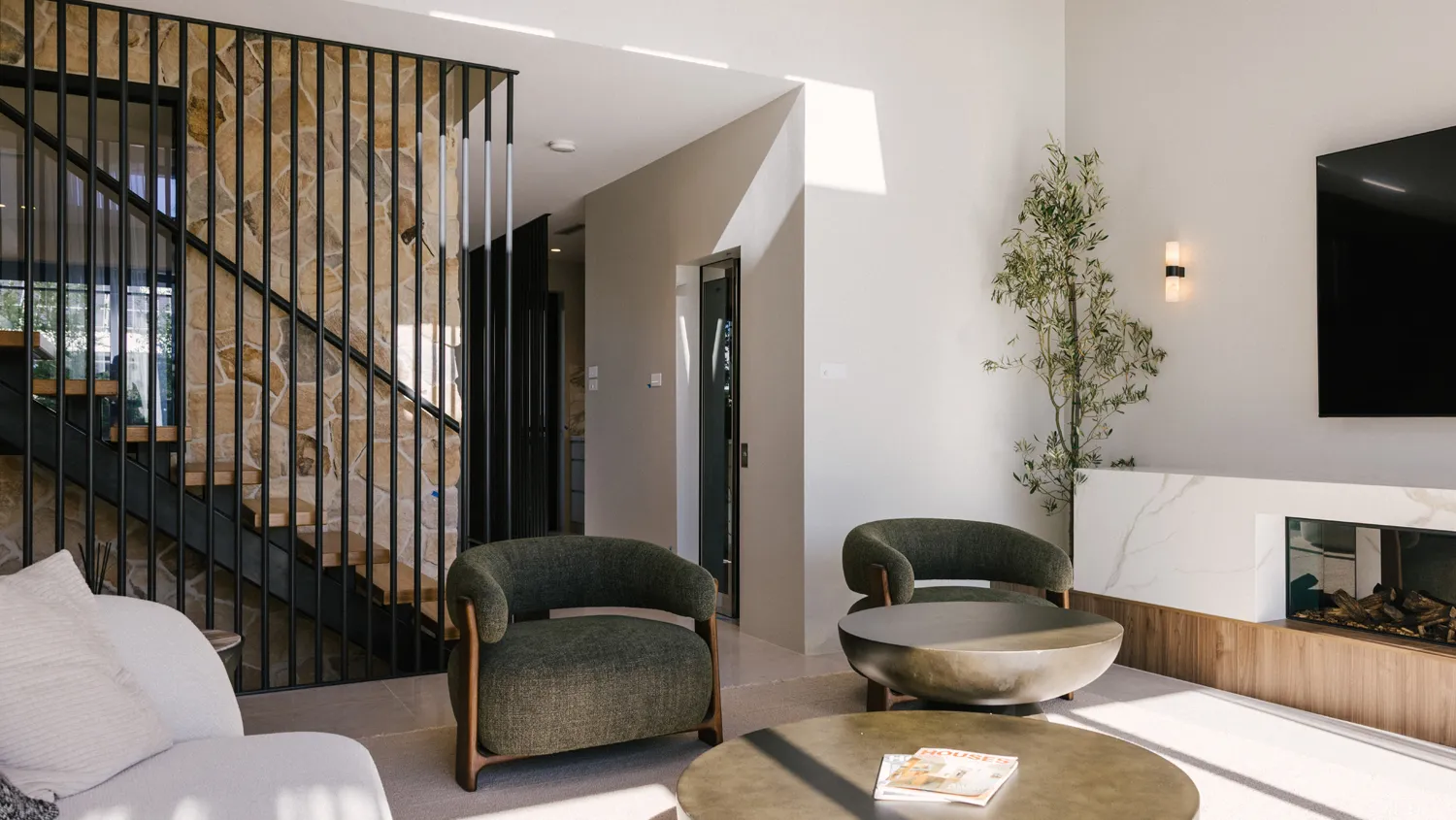 A modern home, fitted with the new Clipsal Smoke and Heat Alarm solution.