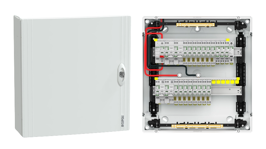 The new MAX9 Residential Switchboards in a closed and opened state.
