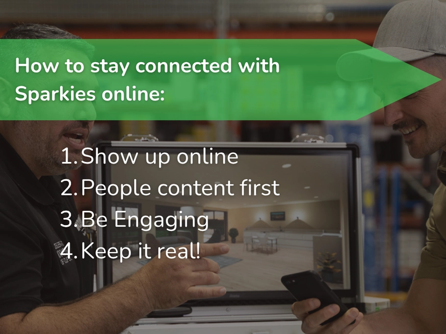 A list of 4 social media tips wholesalers can use to connect with sparkies online