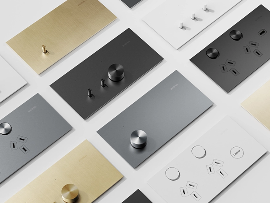 A range image of the Solis T Series from the Clipsal Solis Collection.