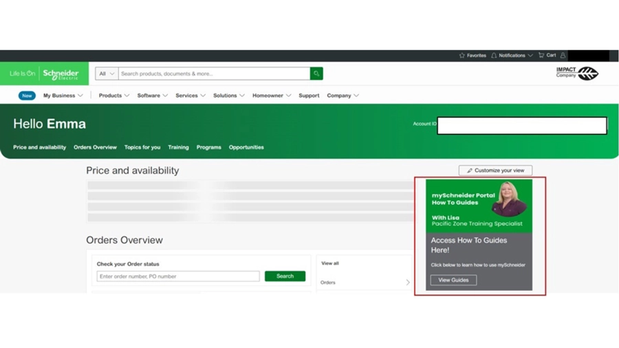mySchneider training platform