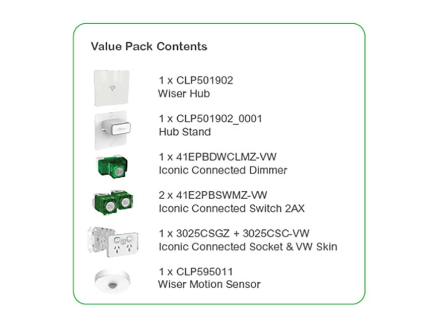 Clipsal WiserTM Starter Pack