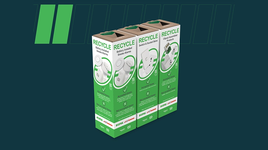 TerraCycle® E-Waste Bins for Wholesalers partnered with Clipsal.