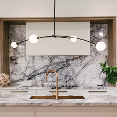 A home kitchen with tailored electrical solutions from Clipsal