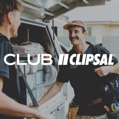 A Happy Tradie Club Clipsal members.