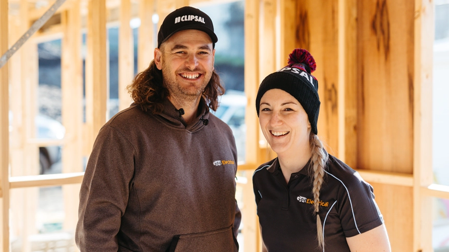 Steph and Chris Gee from Gee Electrical