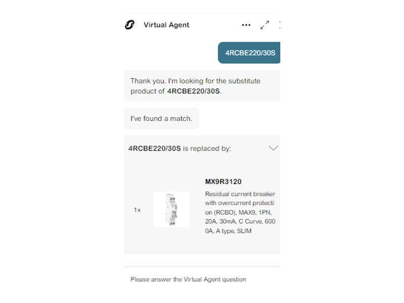 mySchneider Virtual Agent