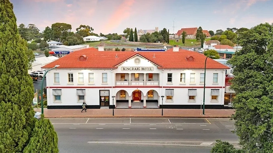 An external front-on photo of the refurbished Kincraig Hotel.
