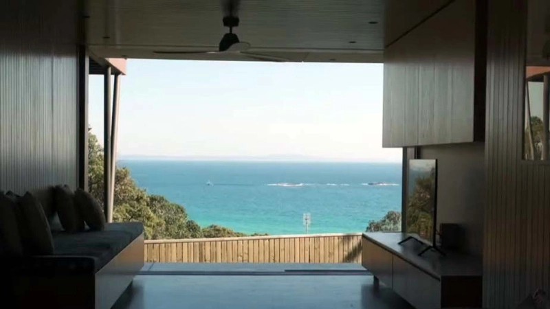 The beachside holiday home