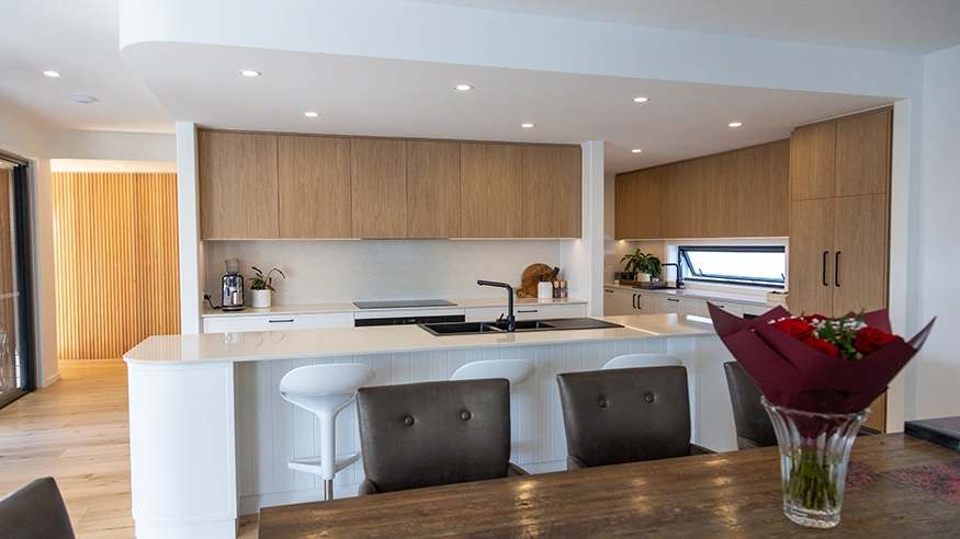 The interior of a custom high-end family home, wired by KJN Electrical.