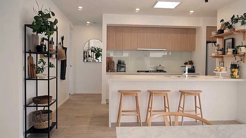 The stylish suburban home